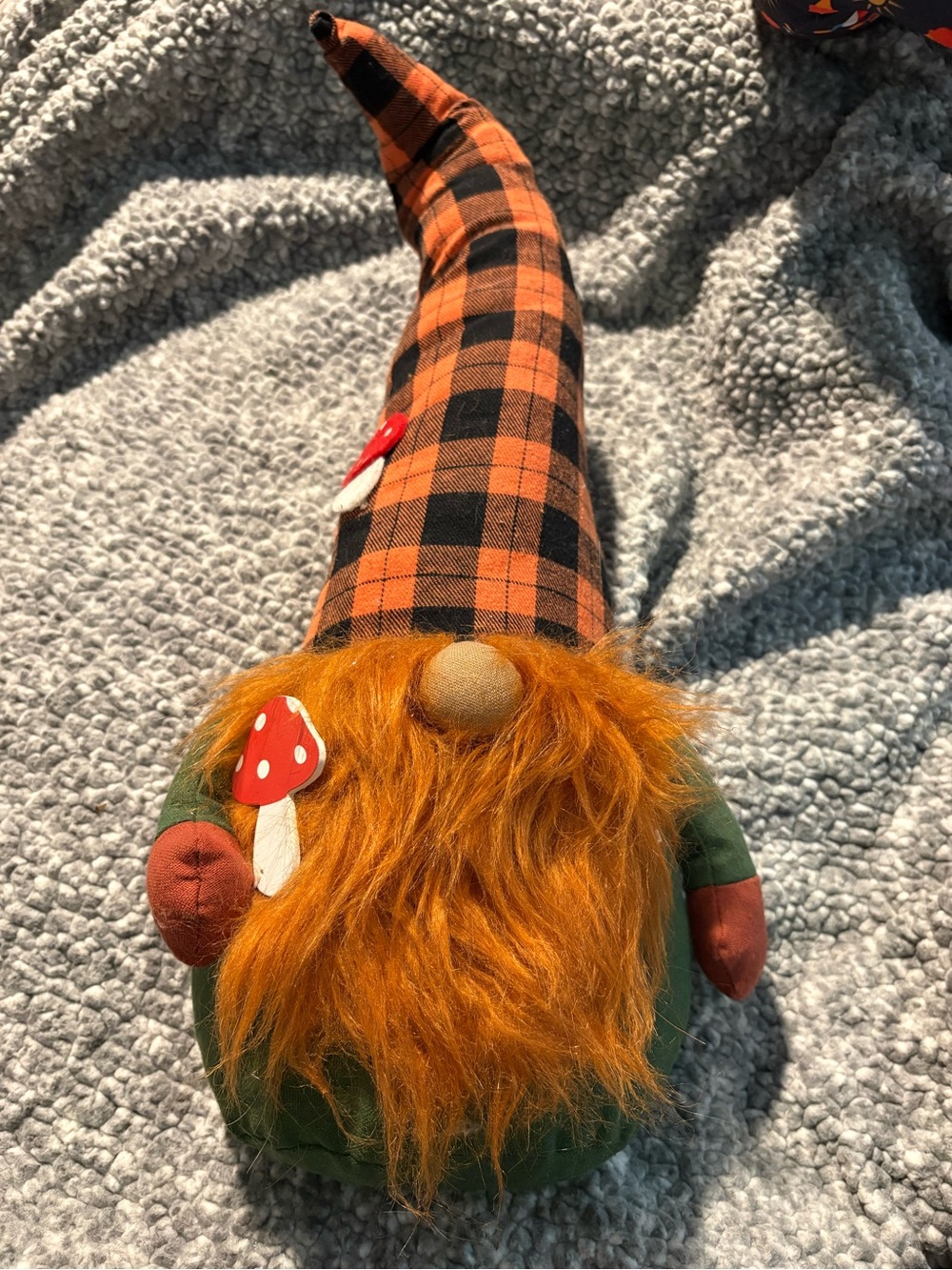 ALDI AUTUMN PLAID GNOME PLUSH DECOR